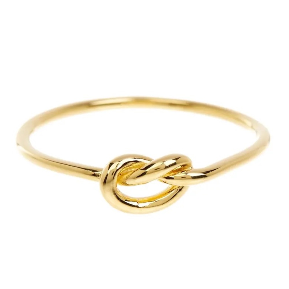 sterling silver gold love tie knot